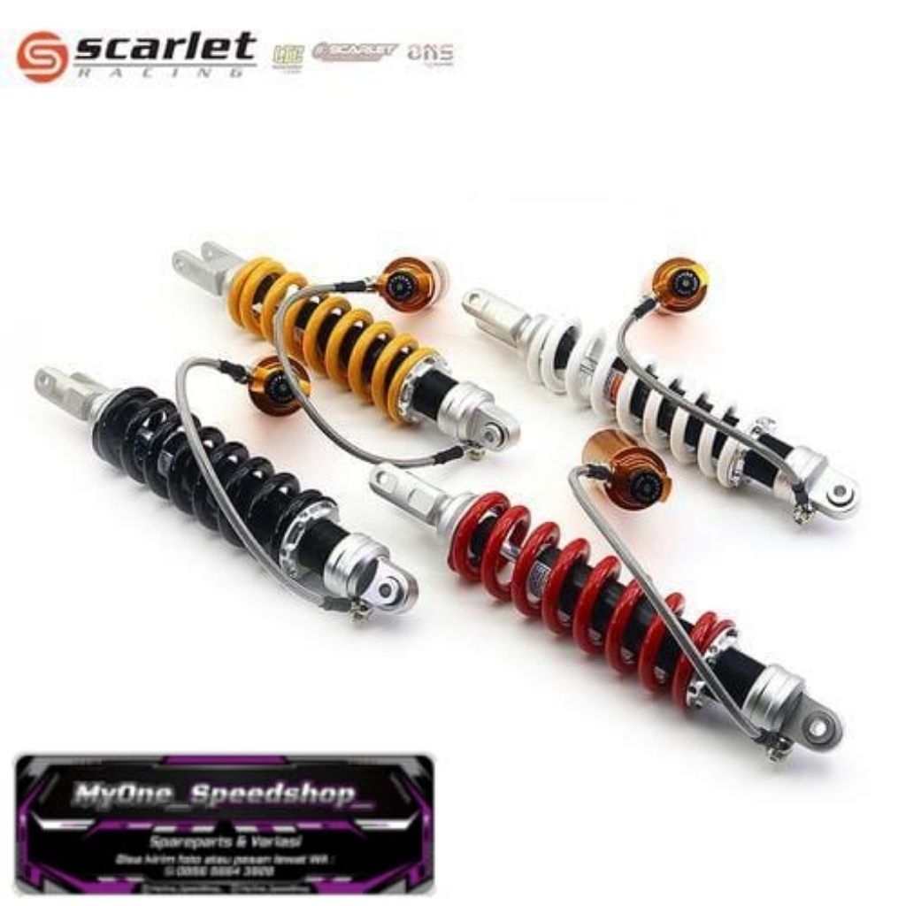 SHOCK TABUNG PISANG ORIGINAL SCARLET KLX , CRF