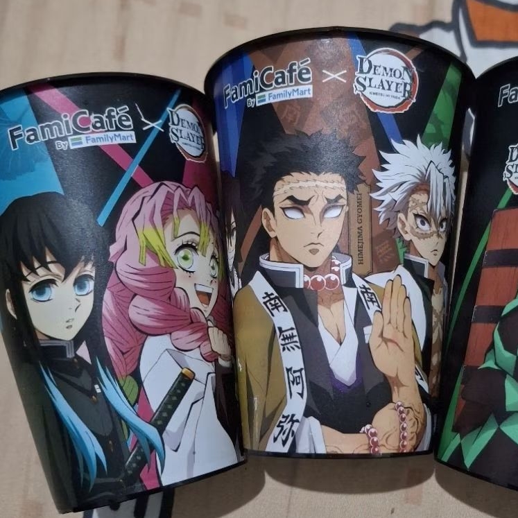 Cup Gelas FamilyMart x Demon Slayer - Muichiro Mitsuri - Obanai Himejima Sanemi - Tanjiro - Nezuko -