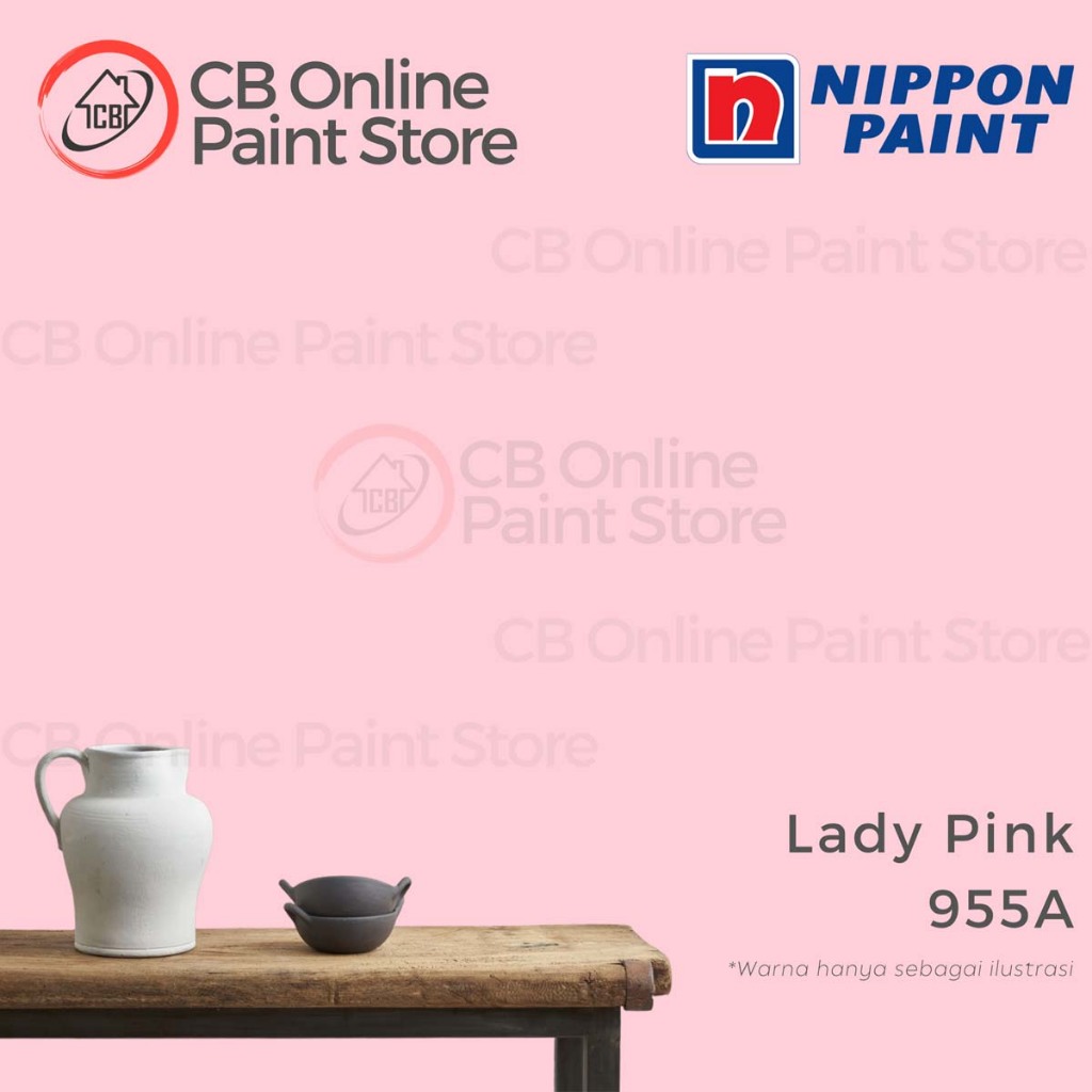 CAT TEMBOK NIPPON PAINT - LADY PINK 955A - LITER