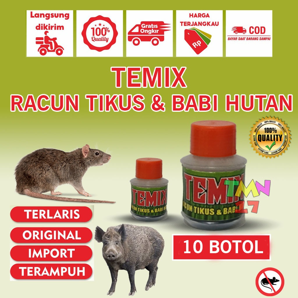 Temix Racun Tikus & Babi Hutan – Racun Anti Tikus & Babi Hutan Paling Efektif