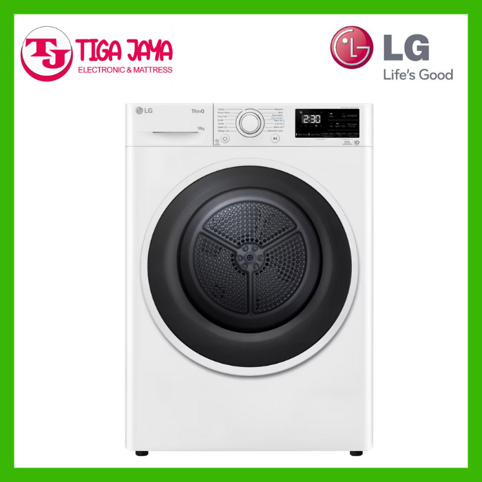 LG RV10VHP4W MESSN PENGERING FRONT LOADING 10 KG DUAL INVERTER HEATPUMP LG RV10VHP4W