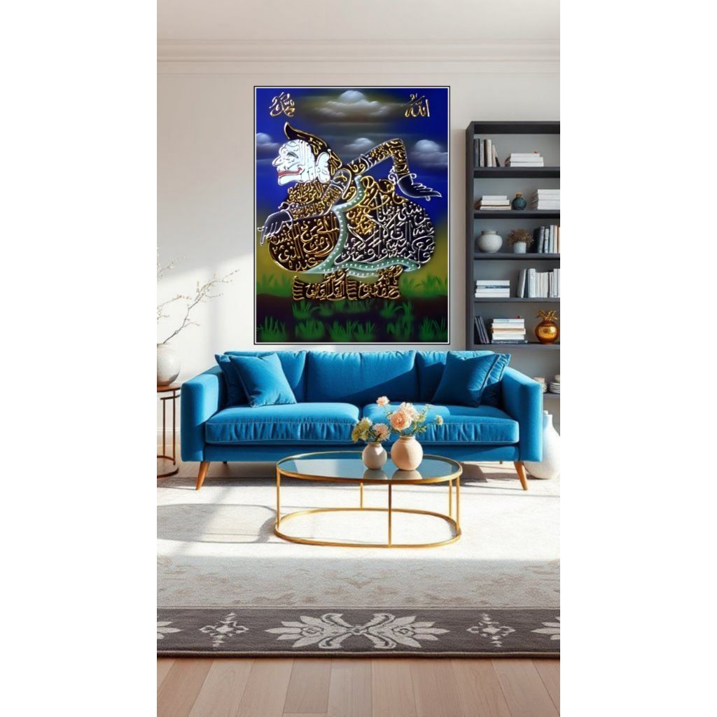 hiasan dinding,KALIGRAFI SEMAR,extra jumbo,poster cetak,lukisan cetak,kualitas gambar HD,tanpa bingk