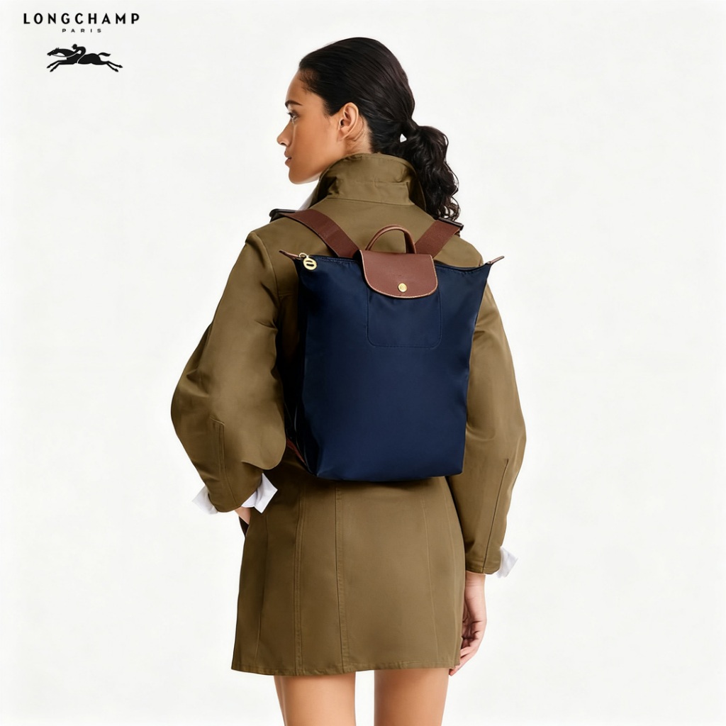 [ORIGINAL] LONGCHAMP Tas Ransel Produk Asli Impor Tas Ransel Wanita Kapasitas Besar LC Backpack bags