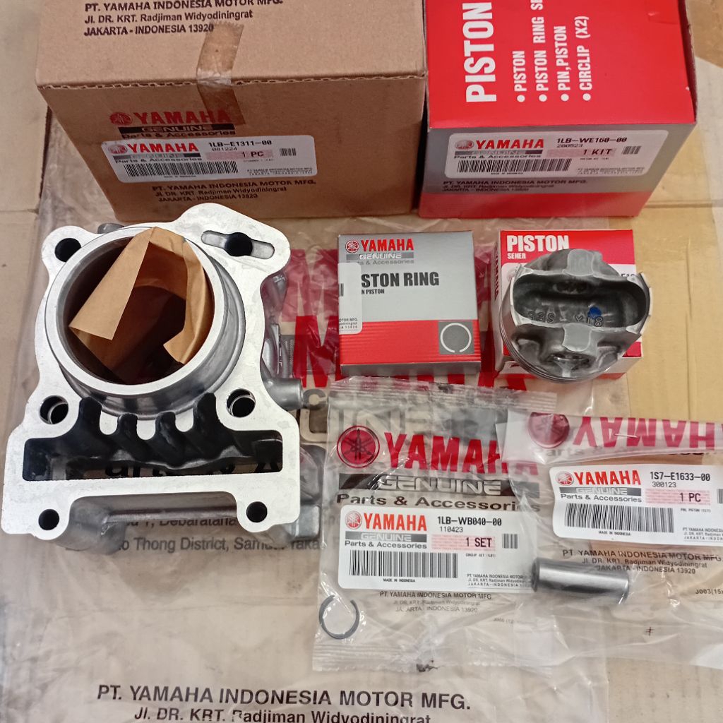 BURING CYLINDER BLOK+SEKER PISTON KIT STD XEON RC XEON 125 FI YGP ORIGINAL YAMAHA GENUINE