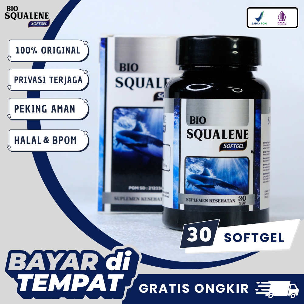 BIO SQUALENE HERBAL - Minyak Hati Ikan Hiu - Fish Oil Squalen - Manfaat Minyak Ikan Untuk Anak - Apa