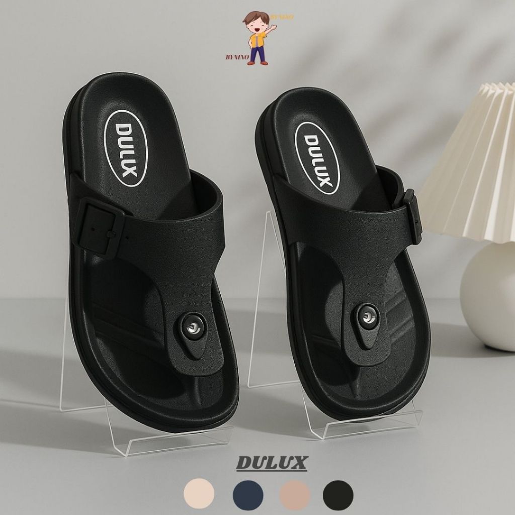 BYNINO (Size 24-44) VARO Dulux 213 Sandal Anak Karet Jepit Sandal Wanita Sandal Pria Polos