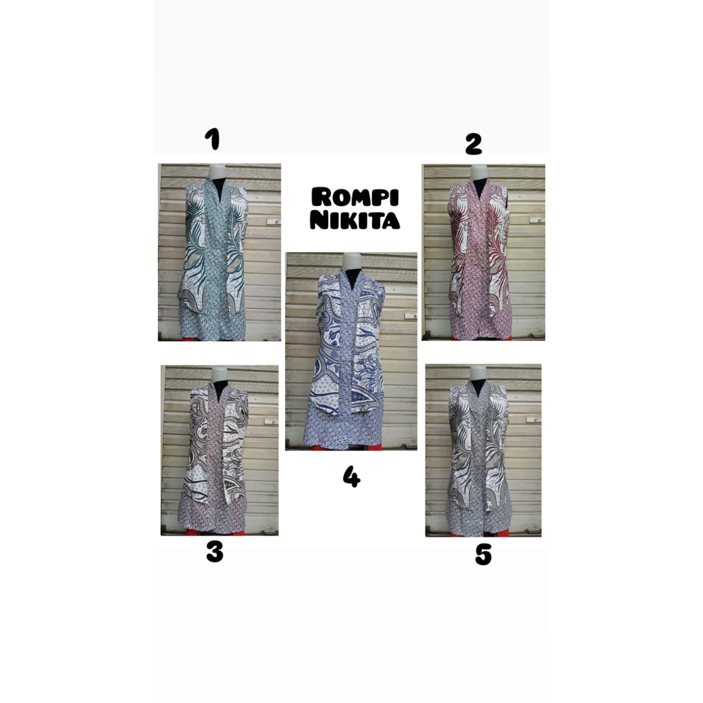 OUTER BATIK PANJANG WANITA