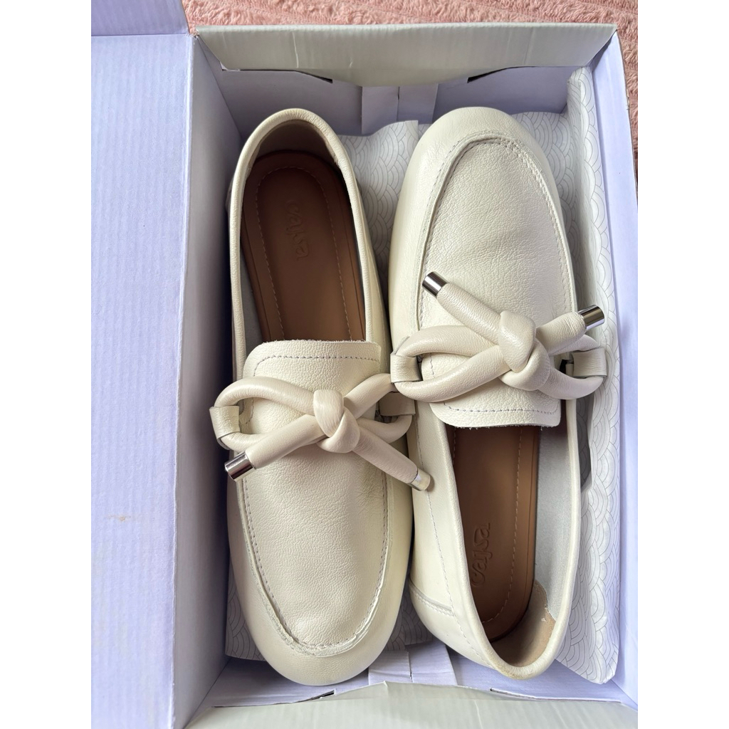 CAJSA | ZOE BROKEN WHITE - LOAFER SHOES