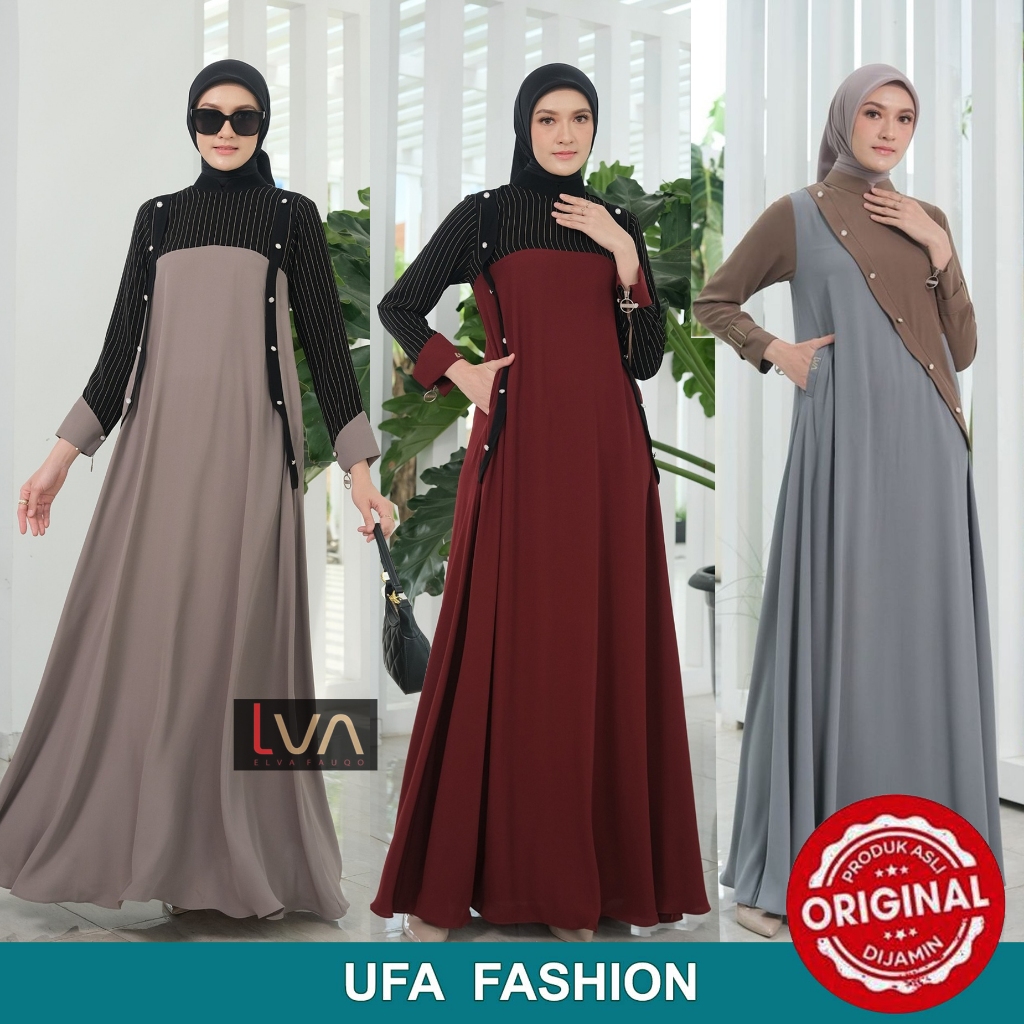 LVA NEELAM - AILSIE - HELCIA - MAGDALENA - HEYLEY, Dress LVA original, Gamis kekinian