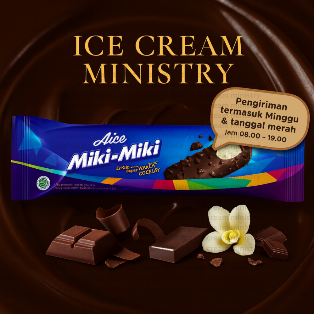 Aice Miki Miki Vanilla / Miki Double Chocolate 1 dus isi 60