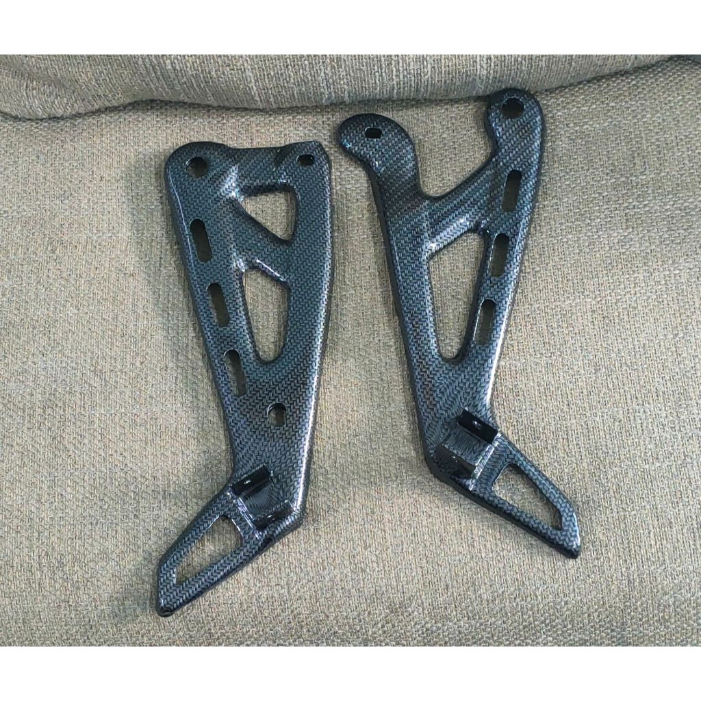 BREKET DUDUKAN STEP INJAKAN BELAKANG CARBON MOTOR RX-KING RXK RX KING RX K RXS /Dudukan Footstep RX 