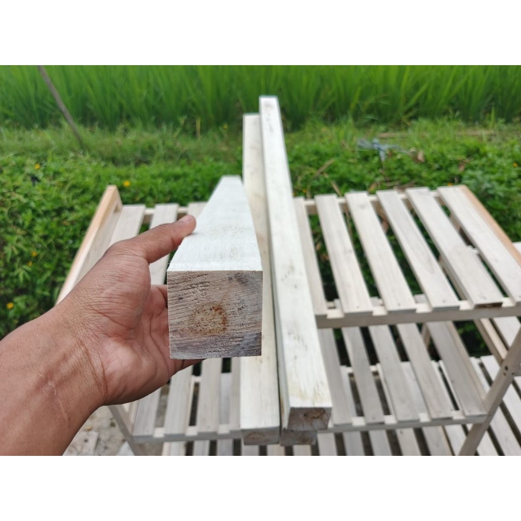 KASO KAYU KASO KASO KAYU UKURAN 5x5CM PANJAN 150M SOLID