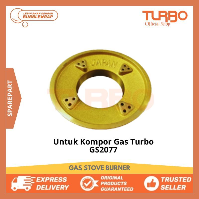 Turbo Gas Stove Burner / Kuningan Tungku Kompor Turbo GS2077 Sparepart Original Hanya untuk GS2077