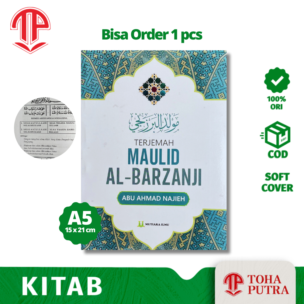 Kitab Maulid Al Barzanji Arab Latin Terjemah ( Mutiara Ilmu ) Maulid Nabi Barjanji Berzanji Barjanzi