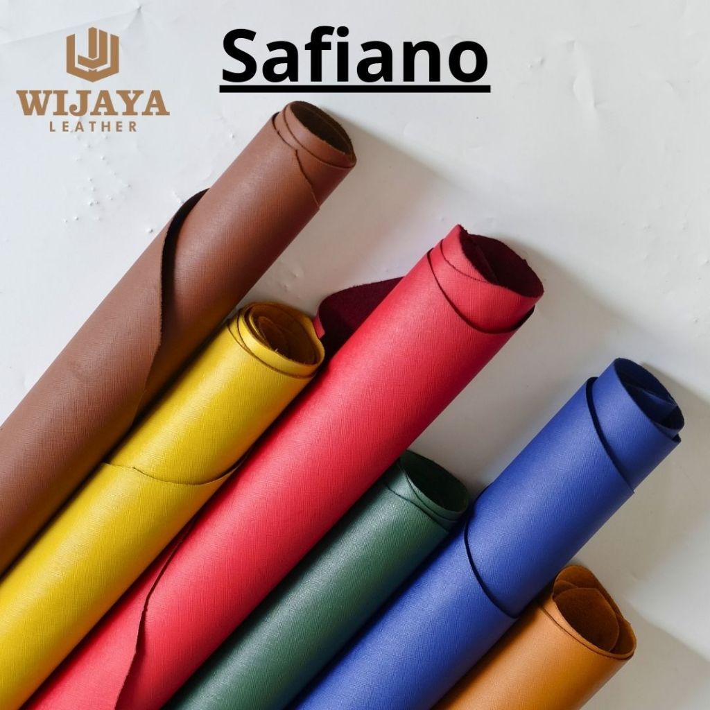 Wijaya Leather Cow Leather/Kulit Sapi Safiano Lembaran Panel A4 ketebalan 1mm-1.2mm