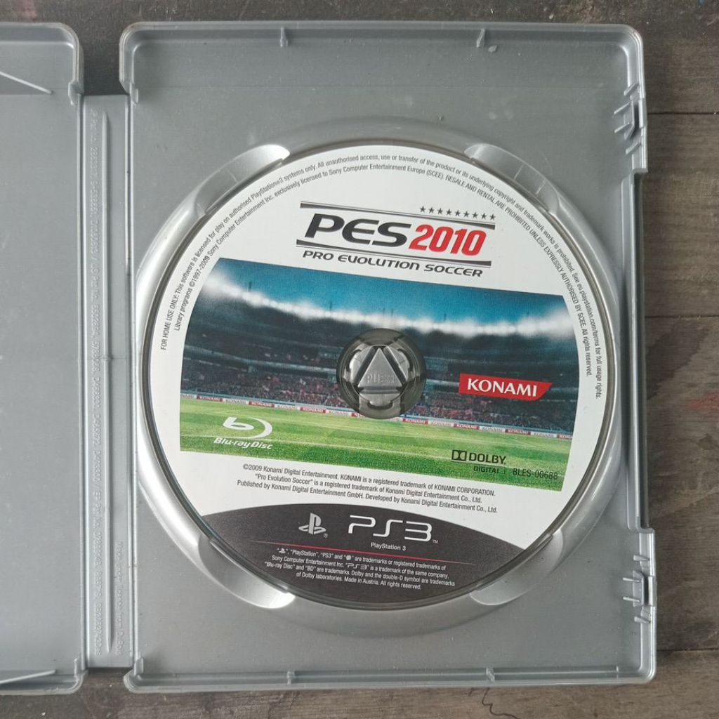 Kaset PS3 PES2010 Pro Evolution Soccer Tanpa Cover