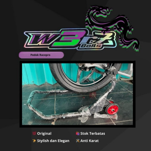 Pedok racepro pedok motor lepas pasang bahan kuat kokoh cbr ninja motor racing pedok belakang racepr