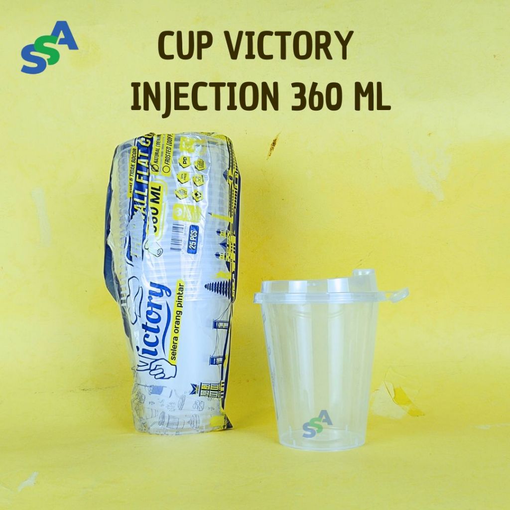 VICTORY CUP INJECTION 360 ML DATAR  ISI 25 PCS / CUP INJECTION + TUTUP
