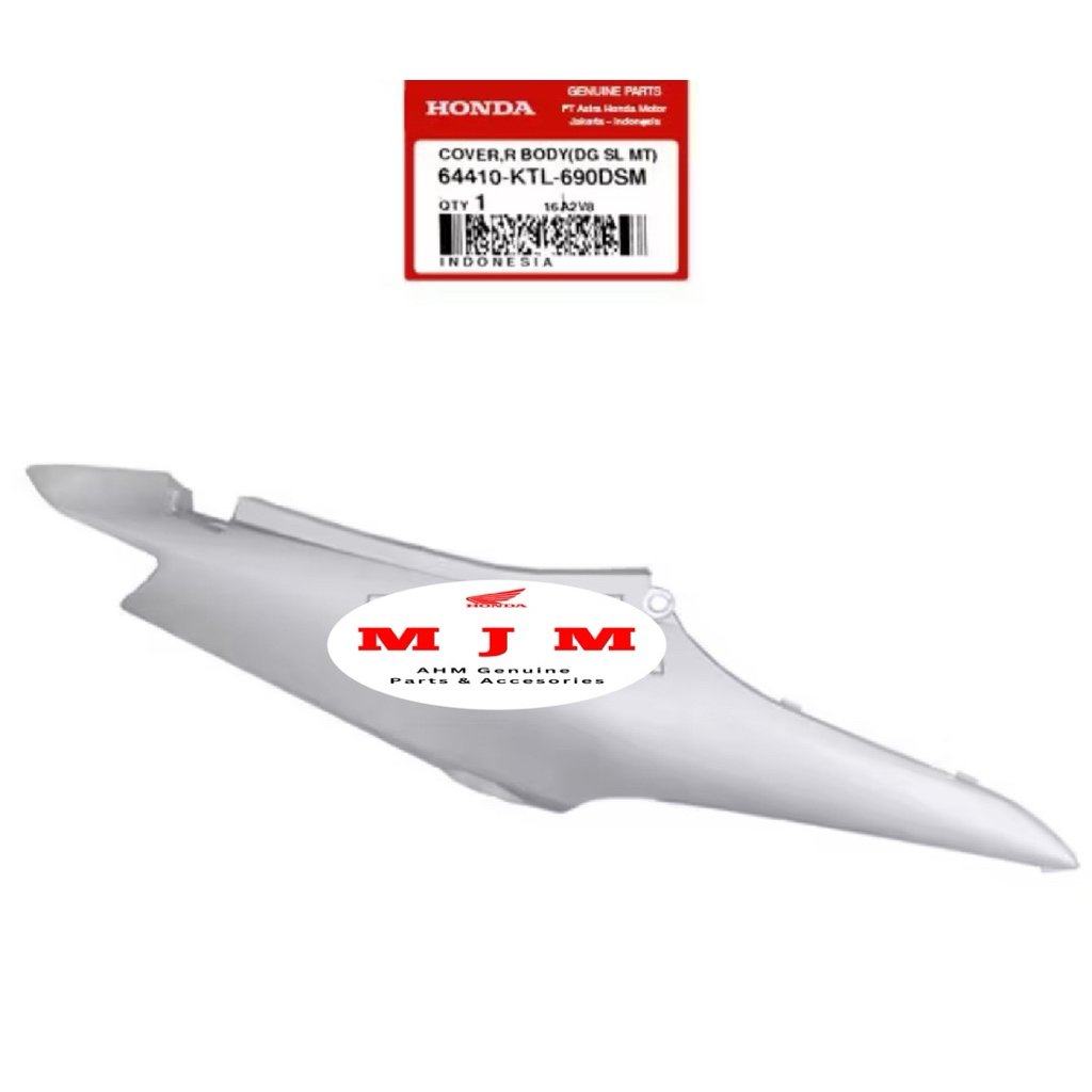 64410-KTL-690DSM Cover Body Kanan Supra Fit New Silver