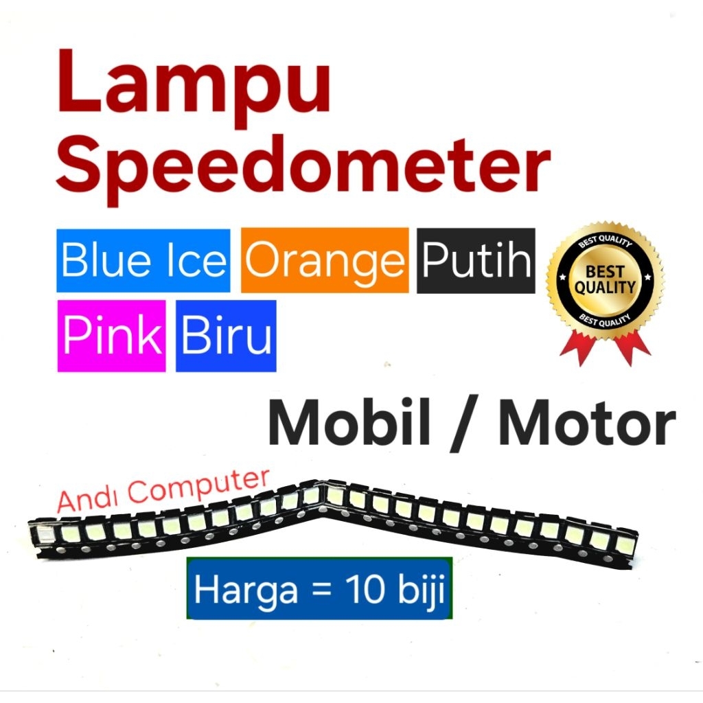 Lampu Led Indikator Speedometer Spidometer Mobil motor SMD 3528