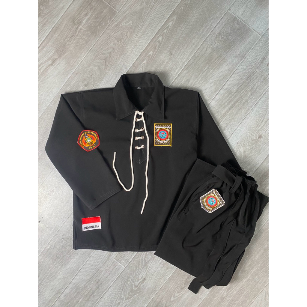 Baju Silat - Sakral Warga PSHW Bahan Super JetBlack