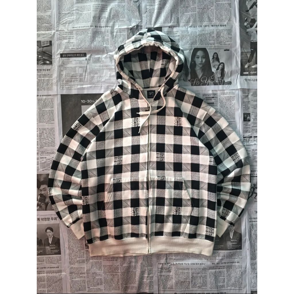 Hoodie Zipper stussy 00 vintage