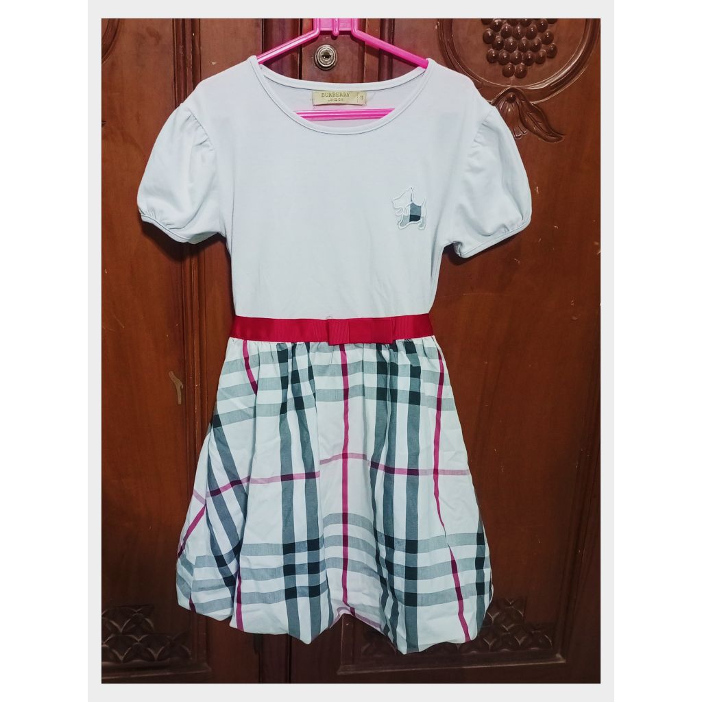 dress balon anak 5-7th Burberry Preloved