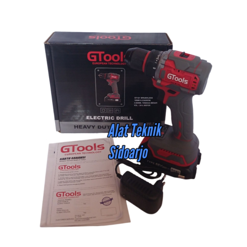 Bor GTOOLS GT12+ Brushless 88V Keyles Auto Lock - Bor & Obeng Sekrup