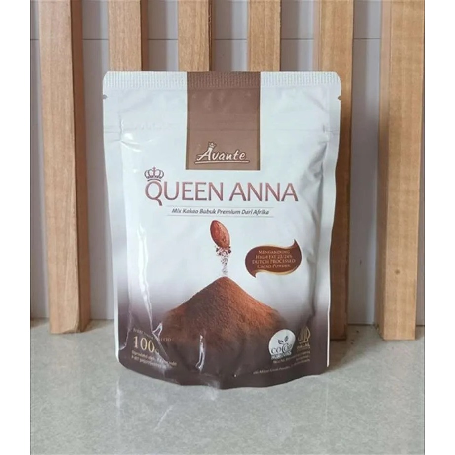 

Avante Queen Anna Kemasan 100gr - Coklat Bubuk / Cocoa Powder / Kakao Bubuk Cokelat Cocoa