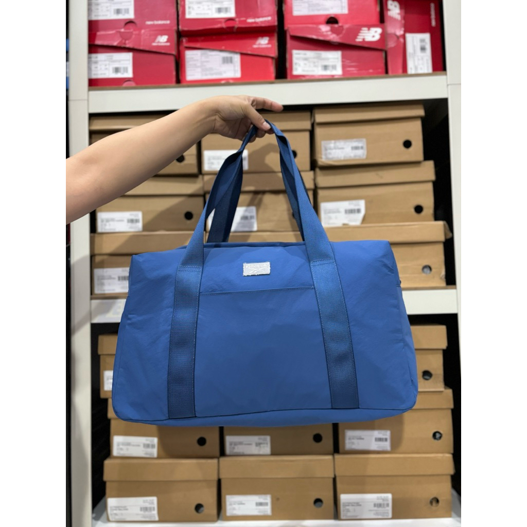 TAS REEBOK DUFFLE BAG WOMEN UNIFORM BLUE REEWDV247UB TRAVEL GYMBAG TAS GYM FITNESS DUFFLE BAG TRAVEL