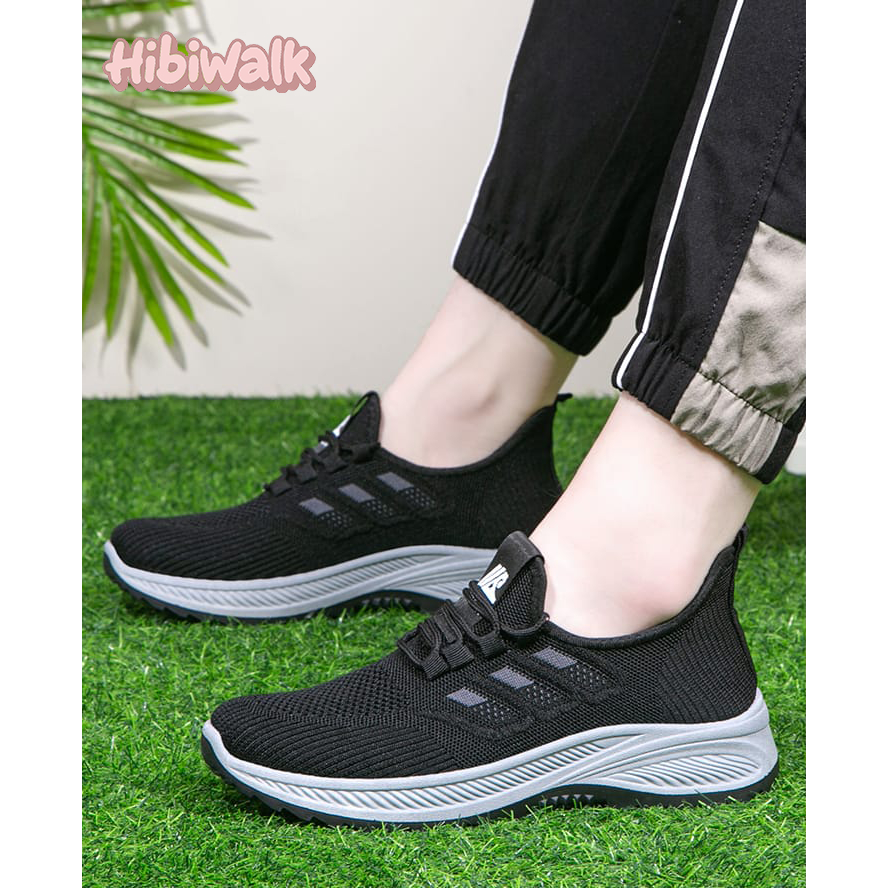 HibiWalk Sepatu Sneakers Sport Unisex Pria Wanita Sepatu Couple Sepatu Pasangan Training – Nyaman Di