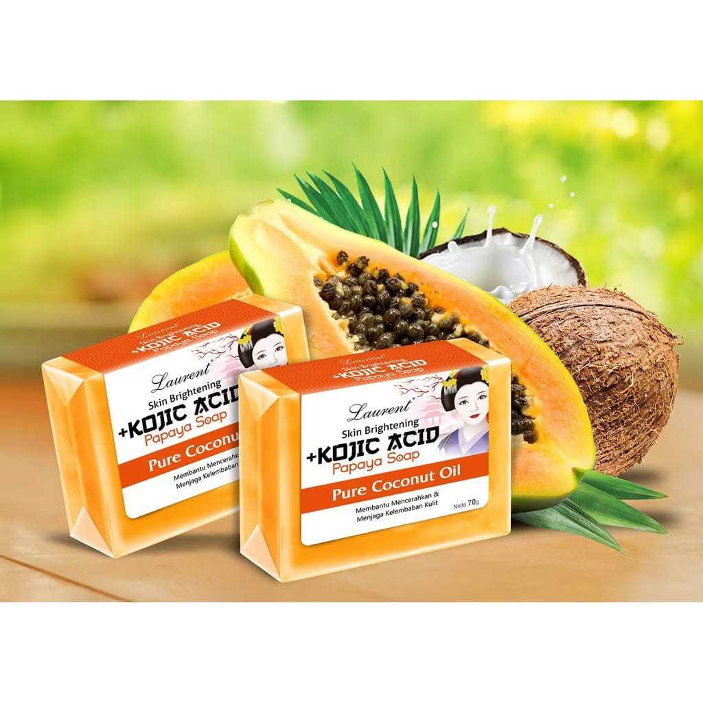 Kojic Acid Papaya Soap, Sabun Pencerah Pepaya Kojic Acid