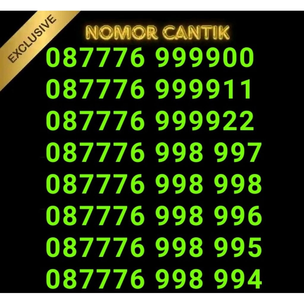 XL NOMER CANTIK PILIHAN DOUBLE TRIPLE