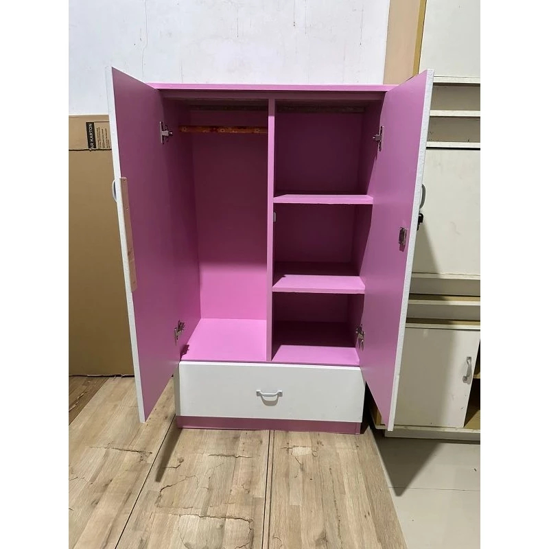 Lemari pakaian anak /lemari pakaian minimalis serbaguna /lemari pakaian kayu