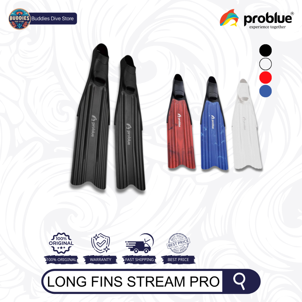 Problue Long Fins Stream Pro - Freediving Fins