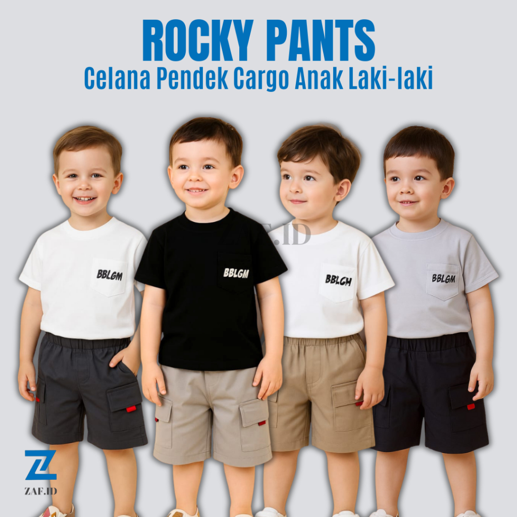 SHORTPANTS ROCKY CARGO - Celana Pendek Anak 1-4 Tahun Celana Cargo Anak