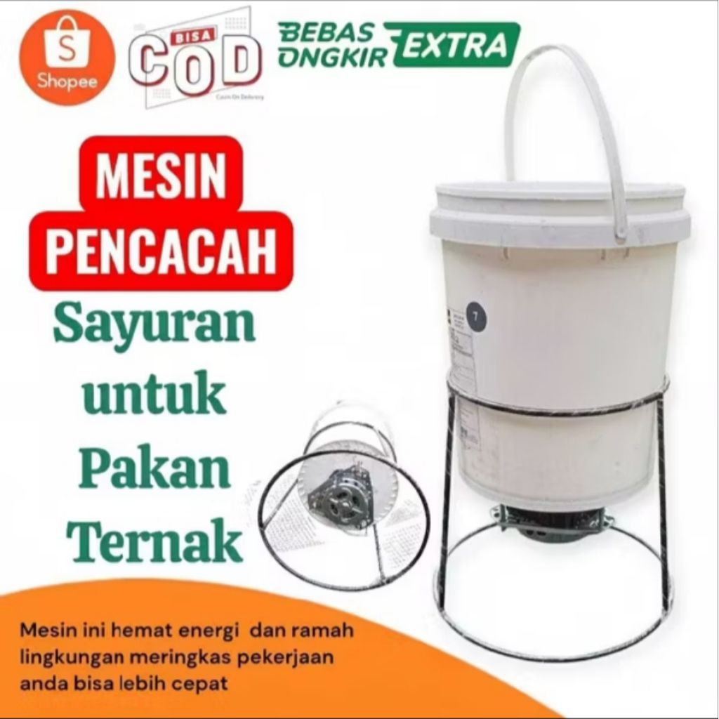 Mesin Choper cacah sayuran dan pakan ternak untuk ayam bebek unggas kelinci sapi