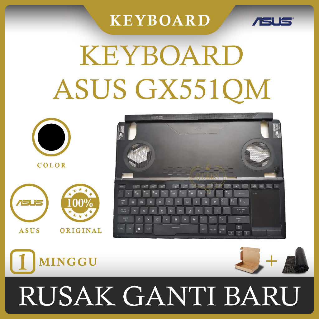 KEYBOARD FRAME CASE ASUS ROG Zephyrus Duo 15 SE GX551QM BACKLIT ORIGINAL