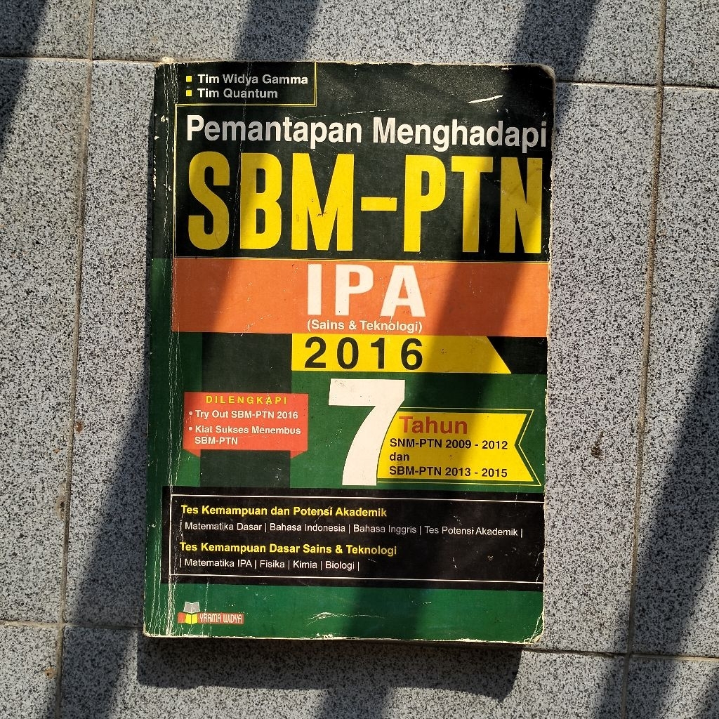 Buku Bekas Bank Soal SBMPTN IPA 2016