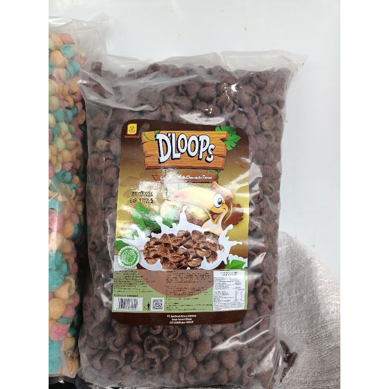 D LOOPS CORN PUFF CHOCO FLAVOUR BAG 1 KG