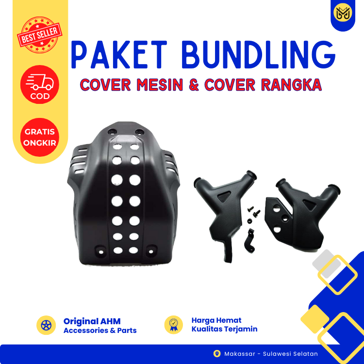 Termurah ORI AHM - TEBUS MURAH Bundling Pelindung Lumpur + Pelindung Rangka Honda CRF Termurah dan O
