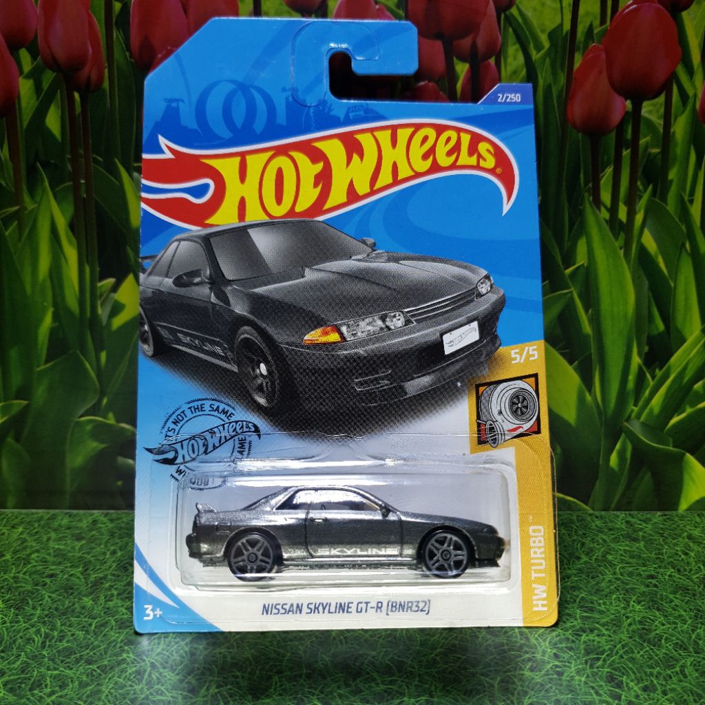 HOTWHEELS NISSAN SKYLINE GT-R (BNR32) HITAM BLACK BUKAN BAN KARET