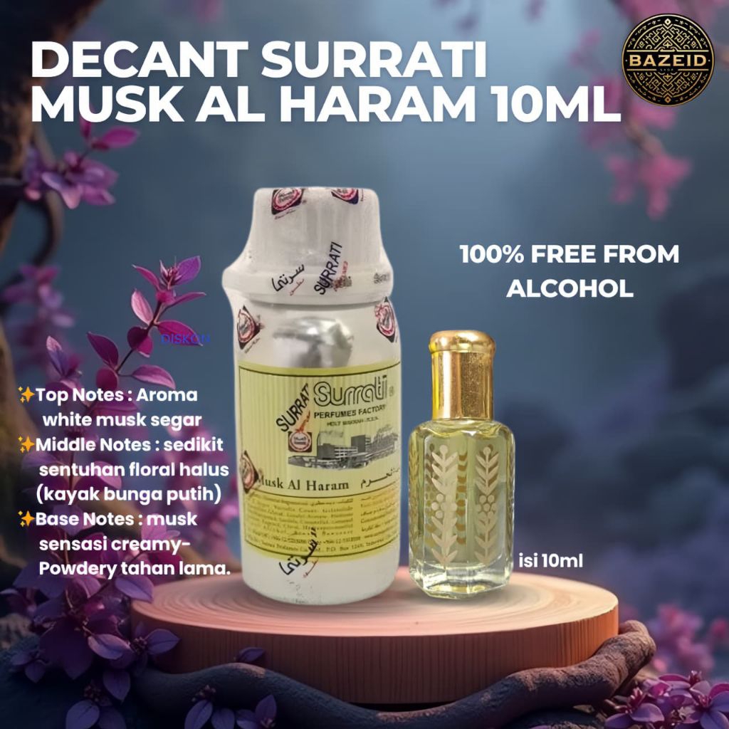 DECANT SURRATI BIBIT 10 ML 100% ORIGINAL SURRATI AMEER OUD SURRATI EHSAS ARABIA SURRATI ORIGINAL PAR