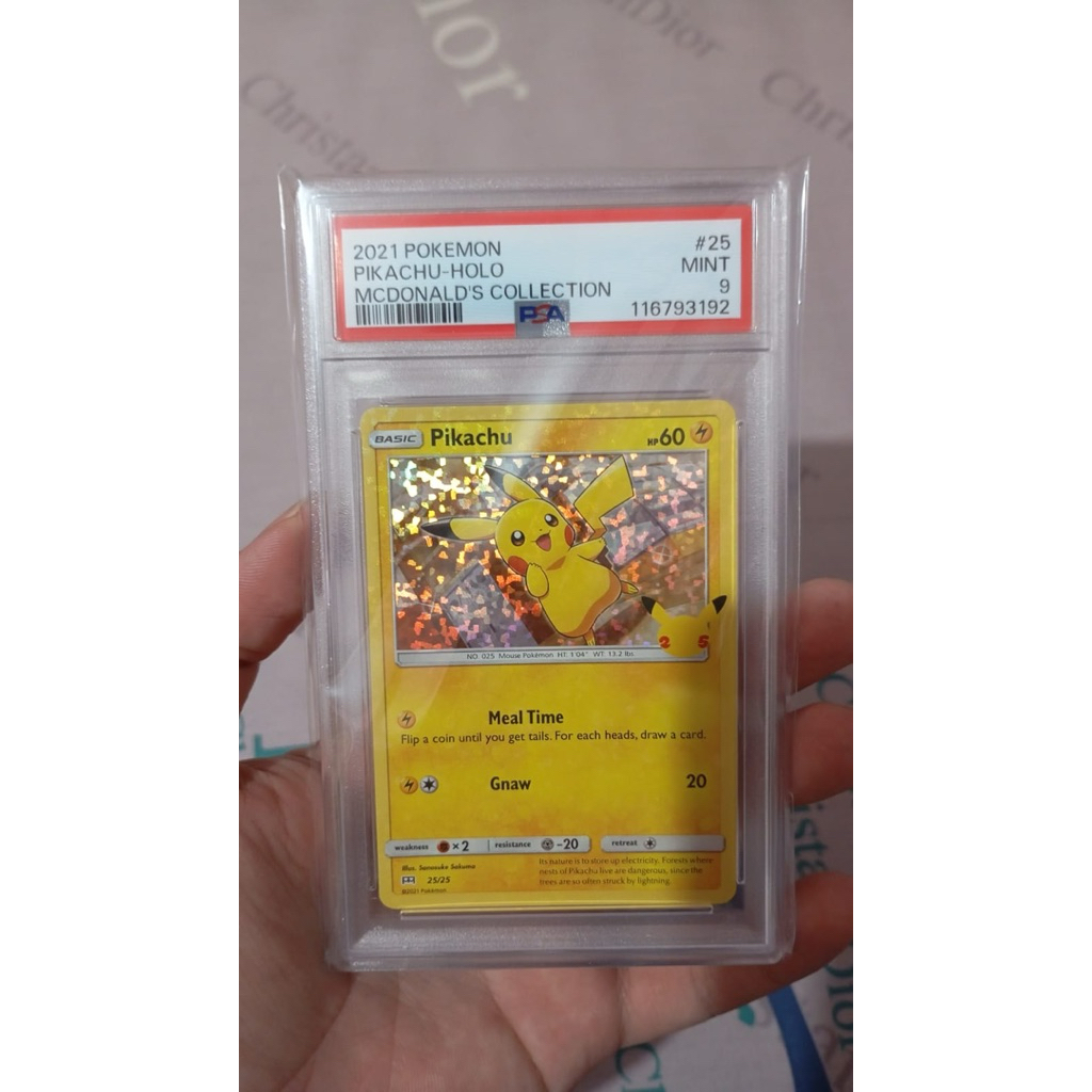 PSA 9 Pikachu Promo MCD Holo 25/25 (EN) - Kartu Pokemon TCG