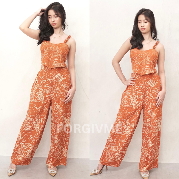Piyama Set Baju Tidur - Stelan Panjang Baju Rumah Wanita