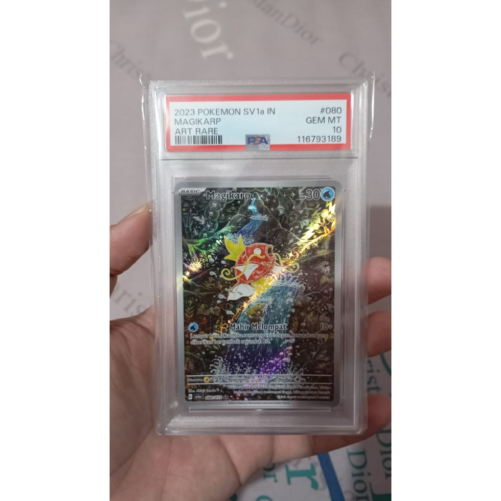 PSA 10 Magikarp AR Sv1a 080/073 (ID) - Kartu Pokemon TCG