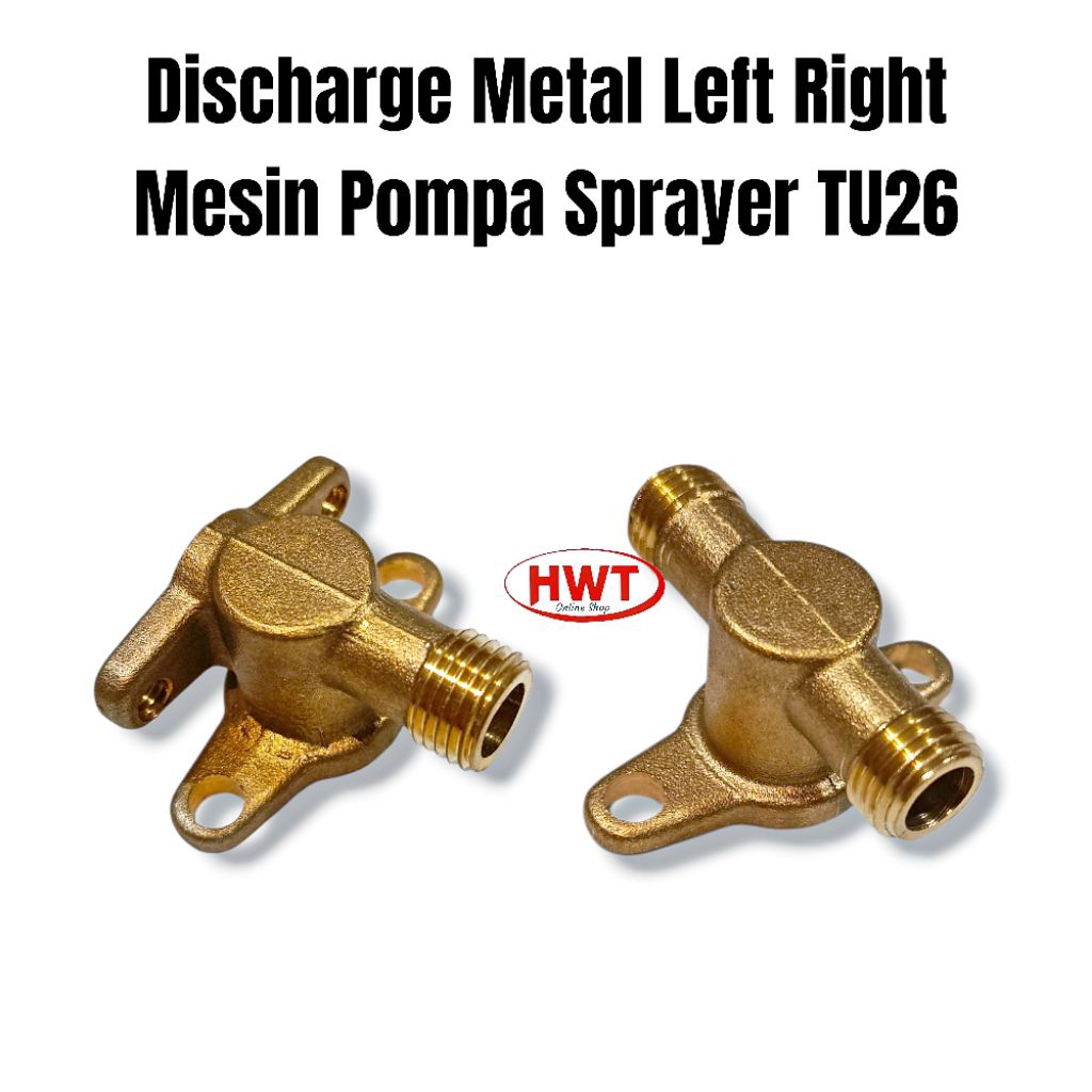 Discharge Metal Right Kanan Left Kiri Sparepart Mesin Pompa Sprayer Semprot Hama TU26 777 767