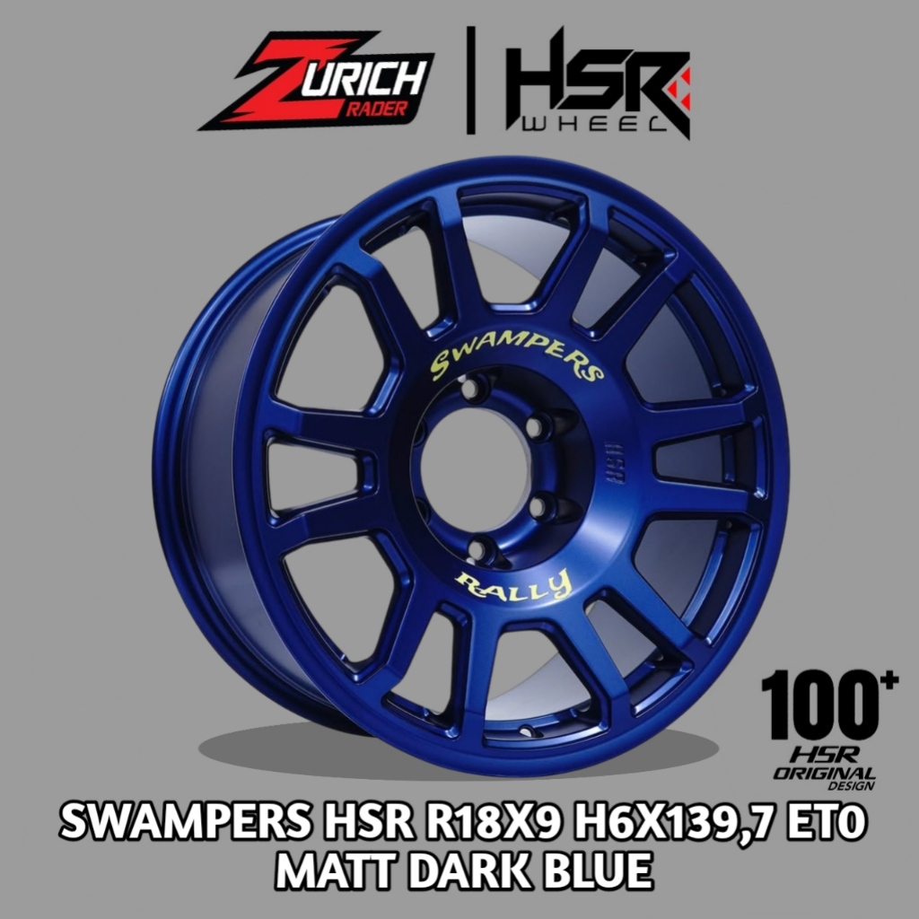Velg Mobil Isuzu Mux Prado Dmax Hilux Double Triton Ring 18 Hsr Swampers Lobang 6x139,7 Blue