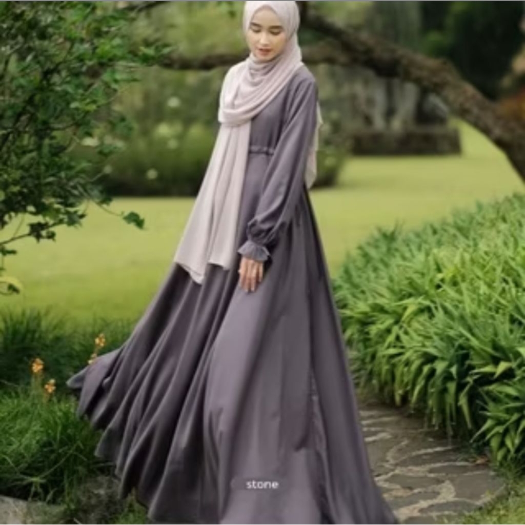 Prisha dress + Yesha Pashmina by Wardahmaulinacom