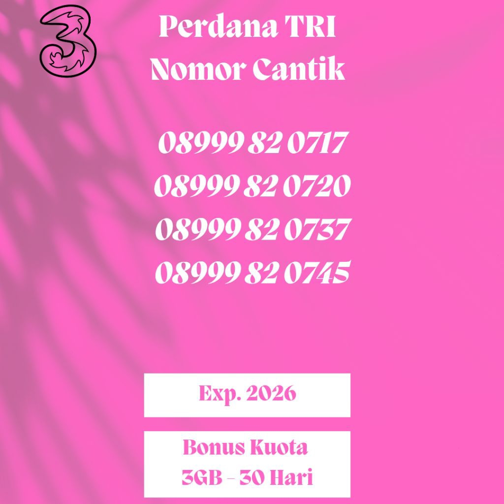 Perdana Tri Nomor Cantik 11 Digit [ Nasional ]